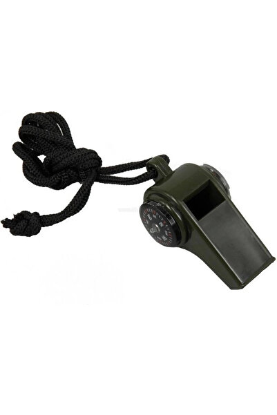 Twin Store صفارة طوارئ مع بوصلة ومقياس حرارة (3 في 1)