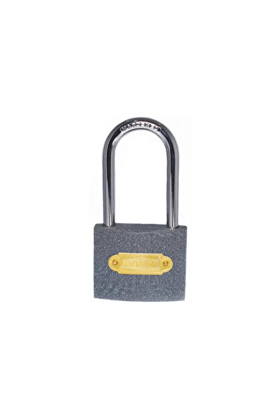 MEKs Eco Gray Cast Long Hook Padlock 63mm