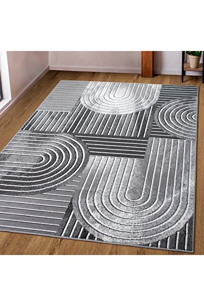 LUNA HOME Lysandra rug with Scandinavian look dark gray 60x90 cm
