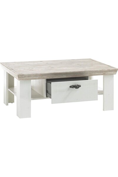 LUNA HOME Coffee table »Florenz« white with one drawer, 109x69 cm