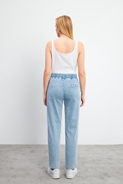 VENA Pantaloni Jogger cu talie înaltă Marla Sky Blue-Sky Blue