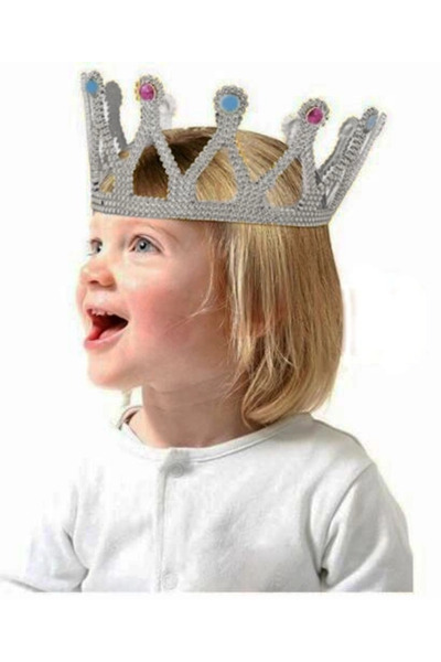 Epilons Silver Color Children and Adult Compatible Queen Crown Princess Crown...