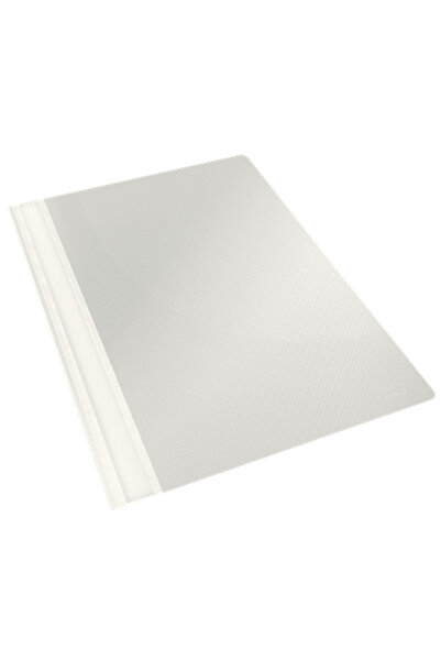 Esselte VIVIDA white plastic file with rail