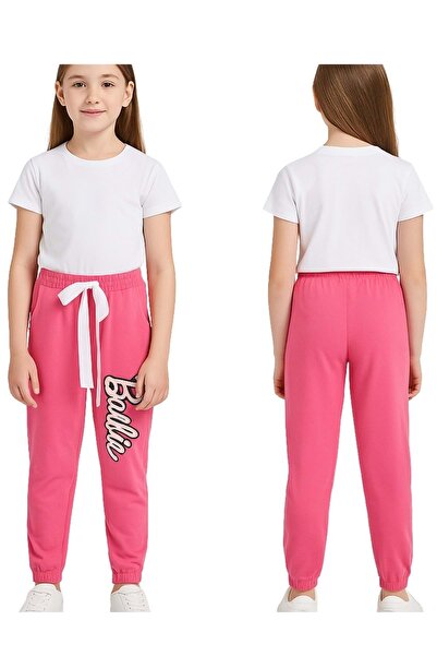 ww waka waka kids store Girl's Front Printed Sweatpants with Elastic Legs