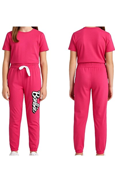 ww waka waka kids store Girl's Front Printed Sweatpants with Elastic Legs