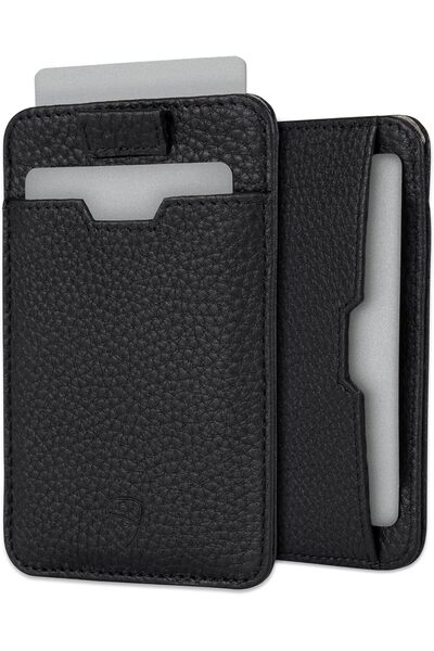 Vaultskin Mens RFID Blocking Slim Leather Card Wallet - CHELSEA Minimalist Front Pocket Cardholder