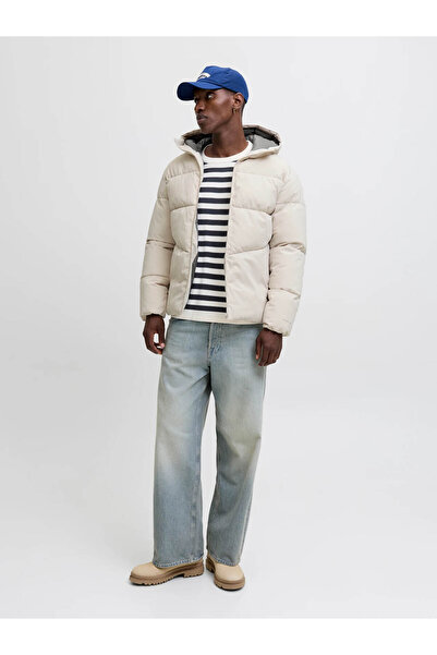 Jack & Jones Puffer Bej Erkek Mont 12283517