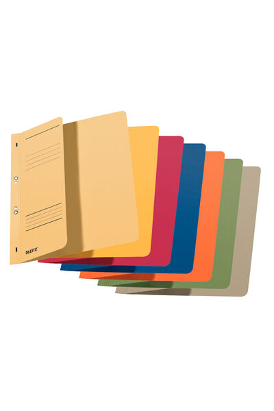 Leitz 1/2 A4 cardboard file with staples 170 sheets red