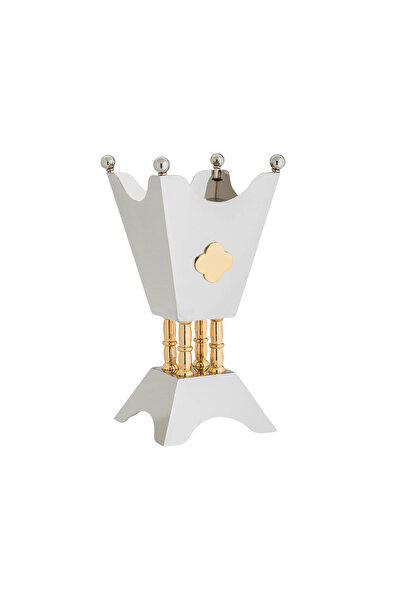 Alaska Luxury authenticity incense burner in silver and gold