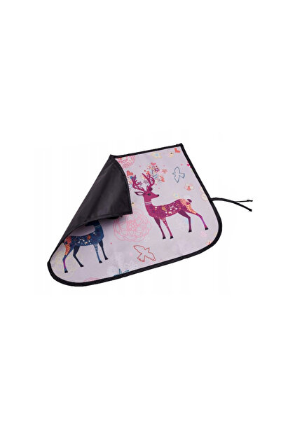 zola Car side sunshade, magnetic fastening, polyester, deer model, 58x45 cm, pink