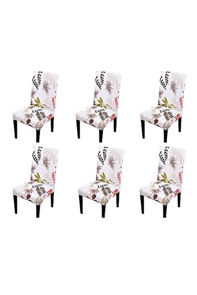 ElastiX shop Set 6 huse universale pentru scaune de bucătărie, sufragerie, li...