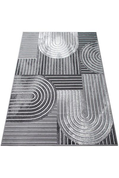 LUNA HOME Lysandra rug with Scandinavian look dark gray 60x90 cm