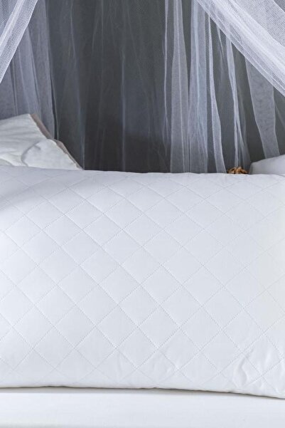 Madame Coco New Season Quilted Ultra Sonic Pillow - White