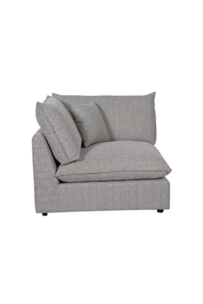 Danube Home Napoleon 1 Seater Corner Fabric Modular Sofa – Grey L103xW103xH91cm