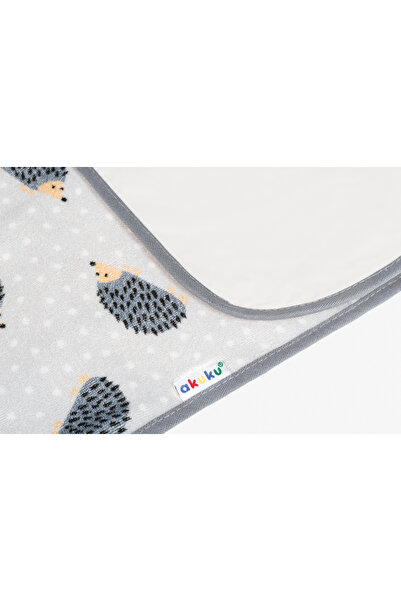 Akuku Waterproof diaper changing blanket 50x70cm Grey Hedgehog