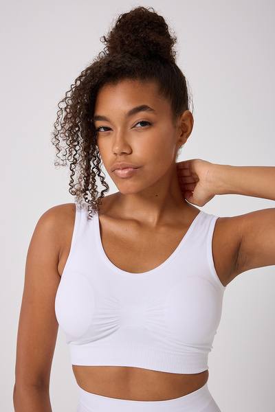 FOREVER MORE Σετ 2 γυναικείων μπουστάκια χωρίς ραφή με χοντρά λουράκια και ελαστικά επιθέματα