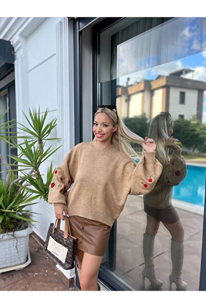 For Angels Embroidered Oversize Knitwear Sweater