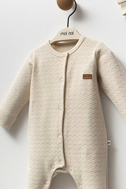 Tolzan Moi noi beige romper with hat mnb1249