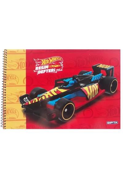 Gıpta Hotwheels Concept Spiral Bound Unlined Luxury Drawing Notebook 15 Sheets 17X25 - 1 Piece
