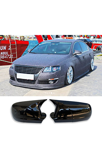 AkmTuning Vw Passat B6 Batman Yarasa Ayna Kapağı Piona Black ABS 2005 2006 20...