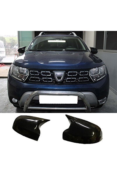 AkmTuning Dacia Duster 2 Batman Yarasa Ayna Kapağı Parlak Siyah ABS 2018 2019...