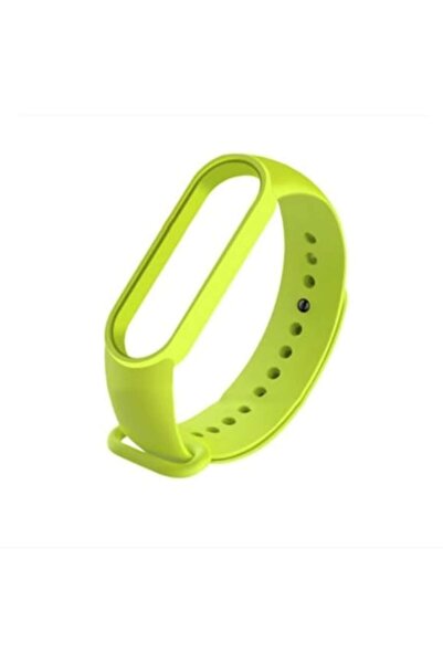 digital-play Curea din silicon pentru Xiaomi Mi Band 5, Mi Band 6, Verde Lămâie