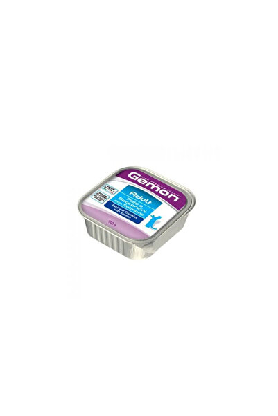 Gemon Adult Cat Pate/Chunks - Salmon - Tray - BOX - 32*100g