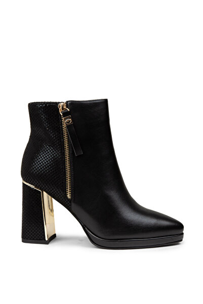 Deery Kadın Siyah Fermuarlı Bot