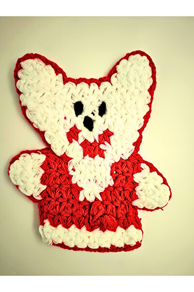 Modares Store منشفة حمام محبوكة يدويًا بنمط دمية دب، منشفة حمام مصنوعة يدويًا...