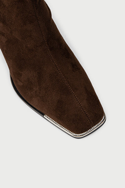 Deery Kadın Kahverengi Fermuarlı Bot