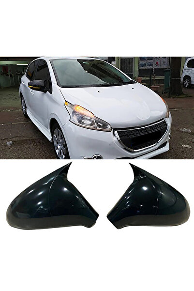 AkmTuning Peugeot 208 Batman Yarasa Ayna Kapağı Parlak Siyah ABS 2012 2013 20...