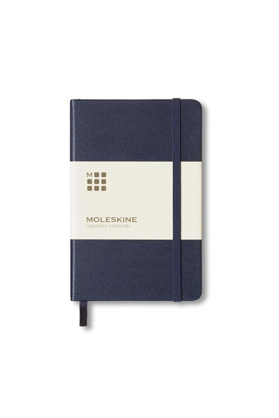 Moleskine دفتر جيب - غلاف مقوى - مسطر - أزرق داكن