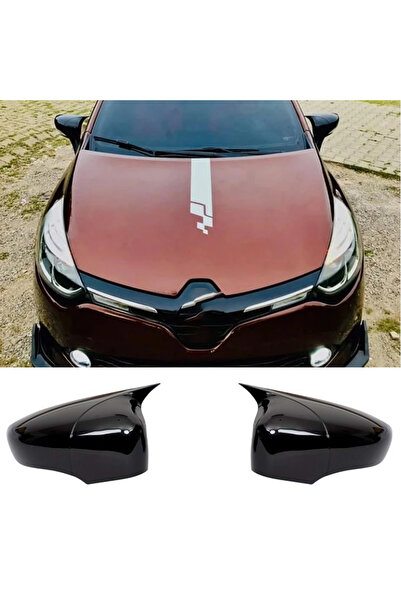 AkmTuning Renault Clio 4 Batman Yarasa Ayna Kapağı Piona Black ABS 2012 2013 ...