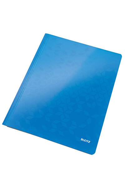 Leitz WOW A4 laminated cardboard file with rail, 250 sheets, blue