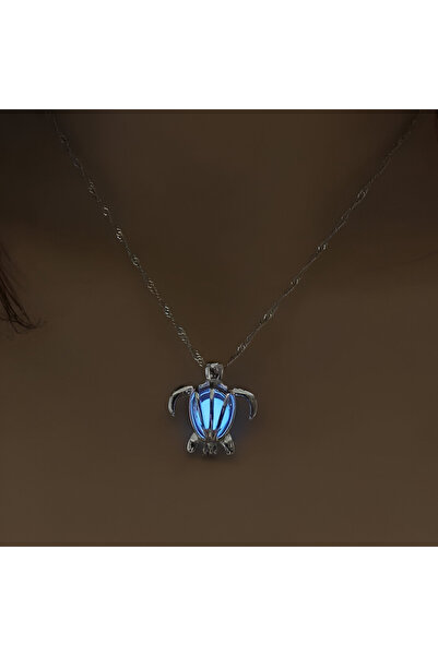 Tudivanyu Aksesuar Night Glowing Pearl Necklace Inside a Turtle