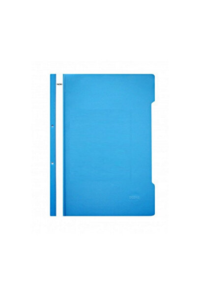 Noki A4 file with rail and perforations 50/set blue