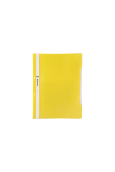 Umix A4 plastic folder with rails and perforations, yellow, 50 pcs/set