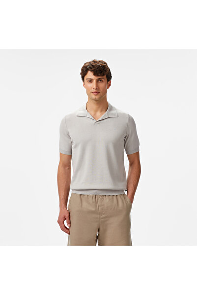 Nautica Erkek Gri Classic Fit Triko