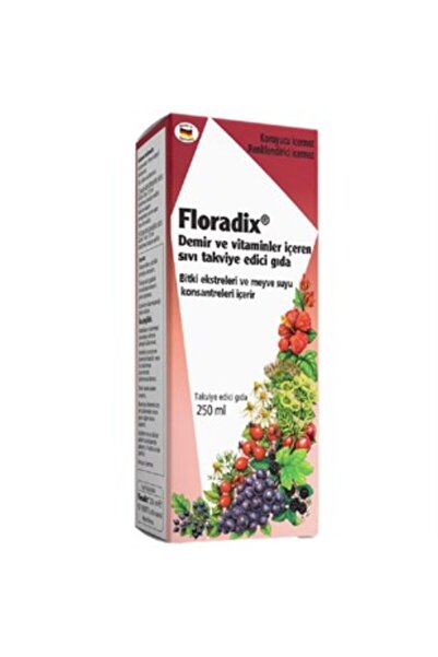 Alfa Floradix Demir ve Vitaminler İçeren Sıvı Glutensiz Takviye Edici Gıda 25...