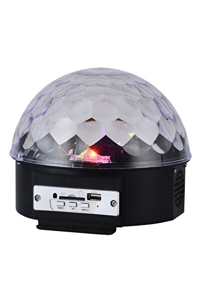 zola MP3 disco projector bulb, 6 multi-colored LEDs, 230V, remote control, 18W, 18x18x15 cm