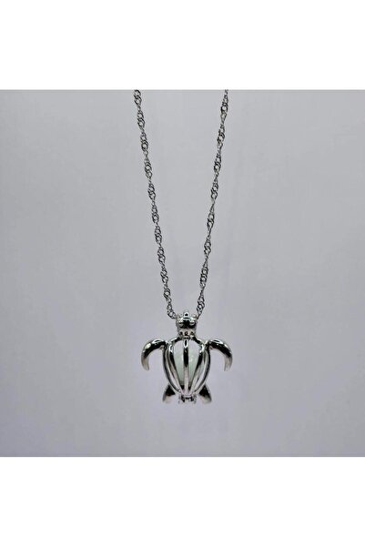 Tudivanyu Aksesuar Night Glowing Pearl Necklace Inside a Turtle