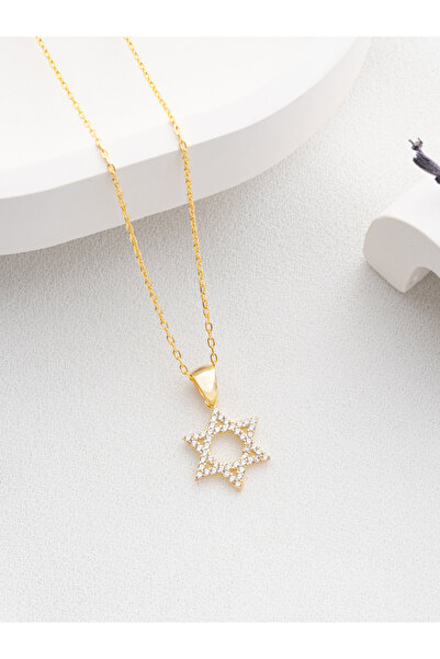 Two Arts Jewelry Davut Yıldızı Kolyesi | 925 Ayar Gümüş / 14K Altın Kaplama / Bronz Seçenekli