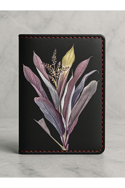 Cekuonline حافظة رخصة القيادة من الجلد الأسود من فينليكس مع حجرة للبطاقات مطبوعة عليها حافظة رخصة القيادة من فروتوكا