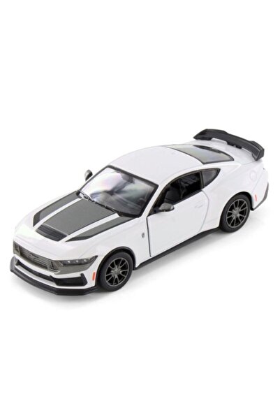 Kinsmart 2024 Ford Mustang Dark Horse Çek Bırak Metal 1:36 Beyaz