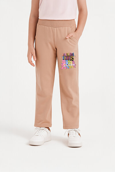 kinderos Elastic Waist Kindness Printed Ribbed Sweatpants - 46461-51