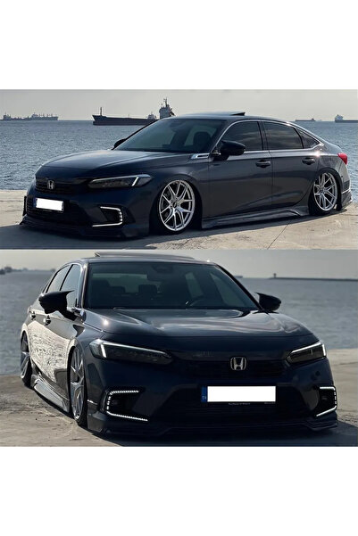 AkmTuning Honda Civic FE Batman Yarasa Ayna Kapağı Parlak Siyah ABS 2022 2023...