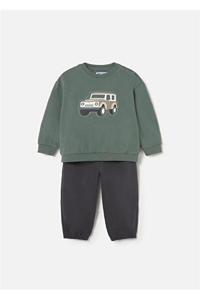 MAYORAL Erkek Bebek Baskılı 2'li Eşofman Takımı Yeşil 2838