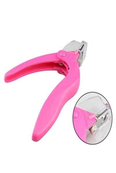 genric Pink Nail Scissors for False Nail Tips Acrylic Nail Art Shape False Nail Scissor Nail Nippers