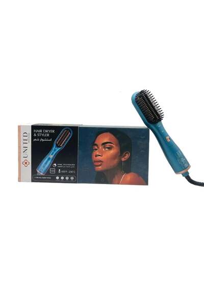 united professional Hair Dryer with Ions - Model UN-K302, Blue