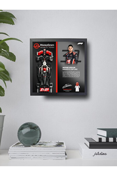 artevelle MoneyGram Haas F1 VF-24 Yarış Arabası (242 Parça) – Esteban Ocon Tasarımlı Tablo (Legolu/Arabalı)